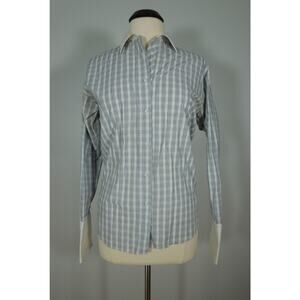 DOMANI PLATINUM Shirt size 18 Youth Plaid Button Front Dress